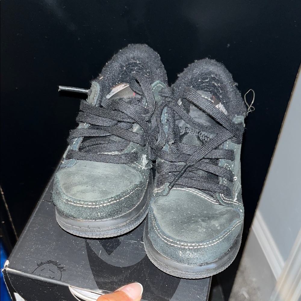 Travis Scott Kids Black Sneakers